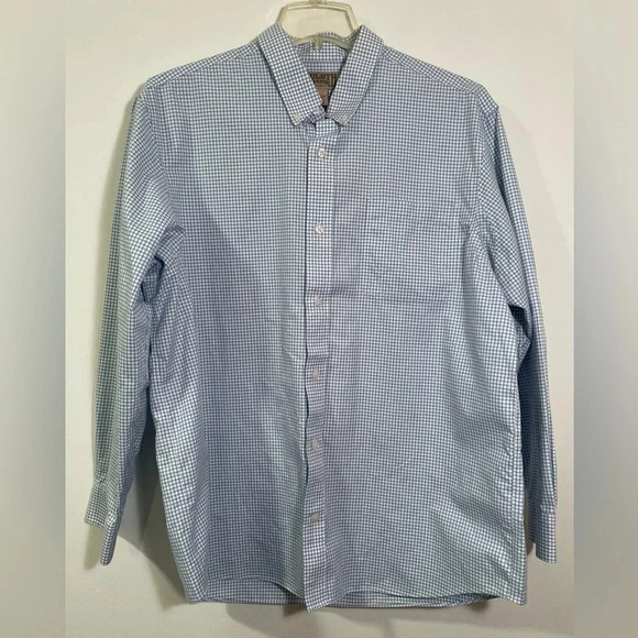 Duluth Trading Co Other - Duluth Trading Co. Blue and White Gingham Button Down, Size XL Quality
